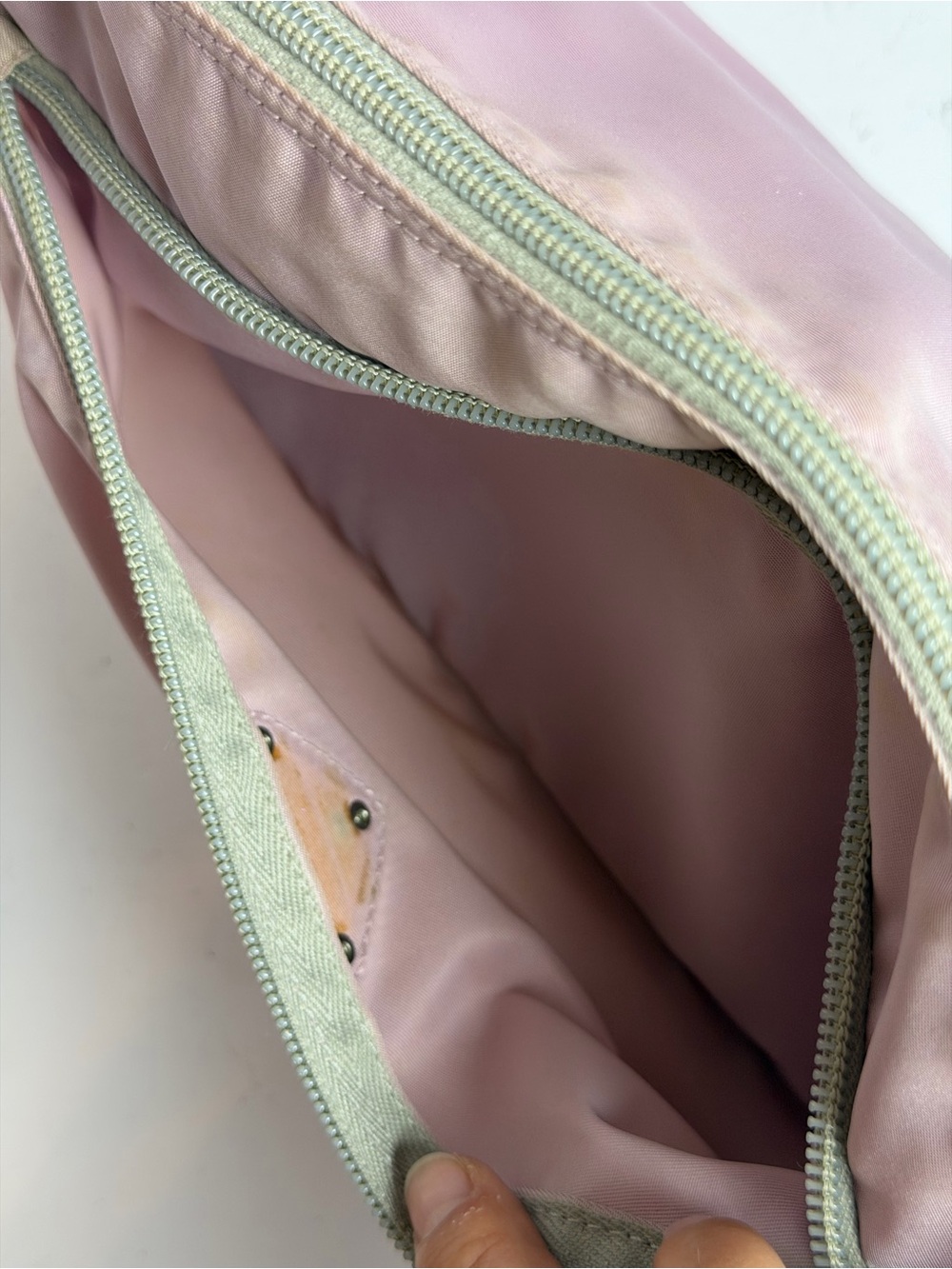 Prada Tessuto Soft Pink Hue Nylon Shoulder Crossbody Bag - Picture 14 of 16